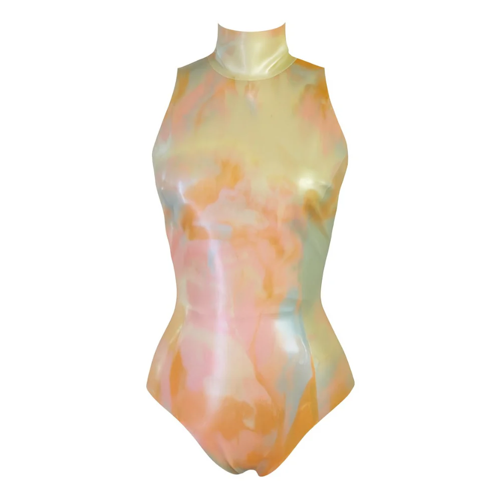 Marble Print Sleeveless Bodysuit READY TO SHIP - Image 2